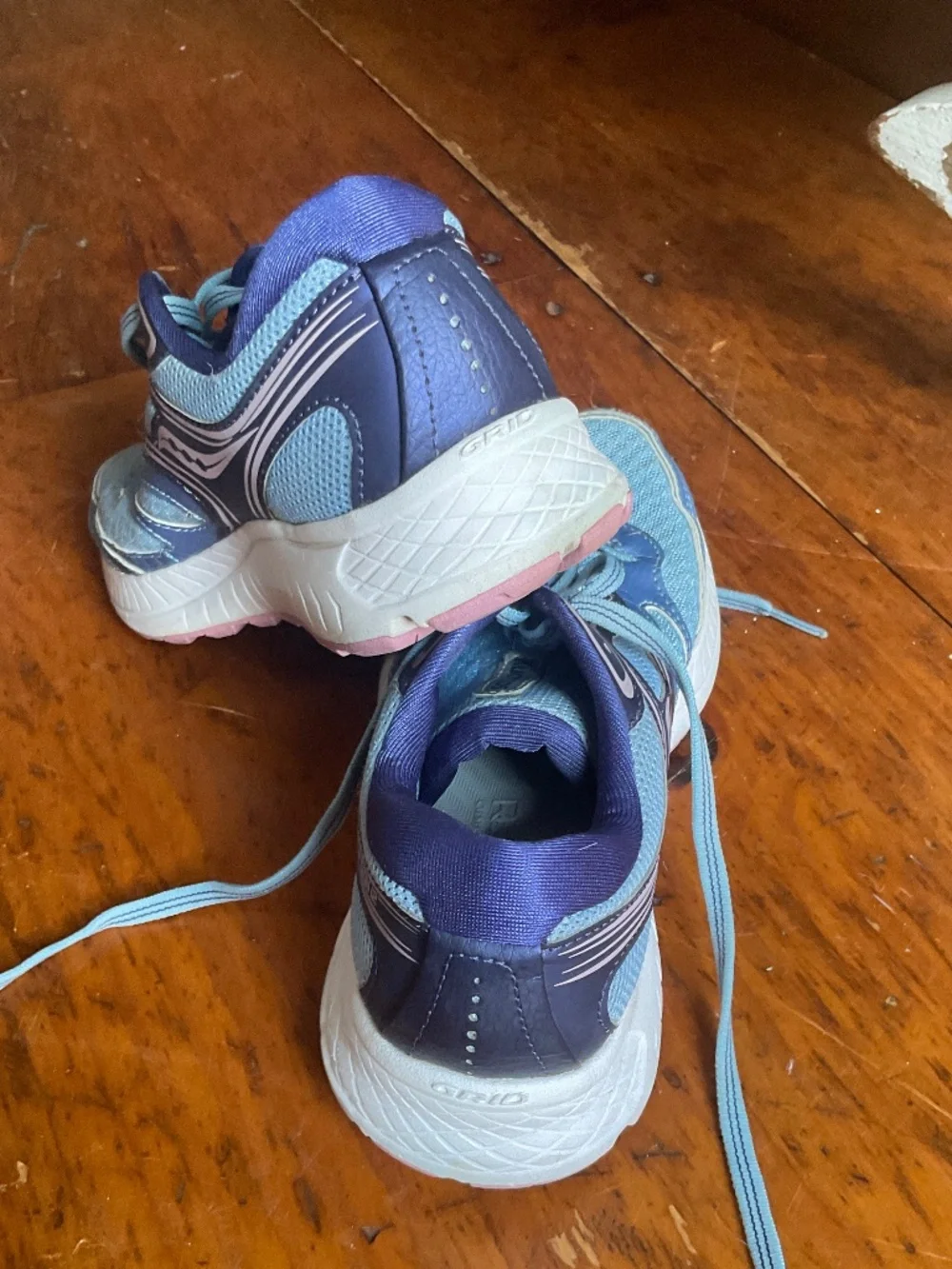 Saucony Cohesion 12 Women's Running Shoes Blue w/pink Athletic Sneakers Size 6.5